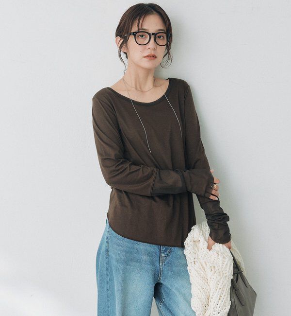  「チュールキリカエカットソー」|Tシャツ・カットソー|