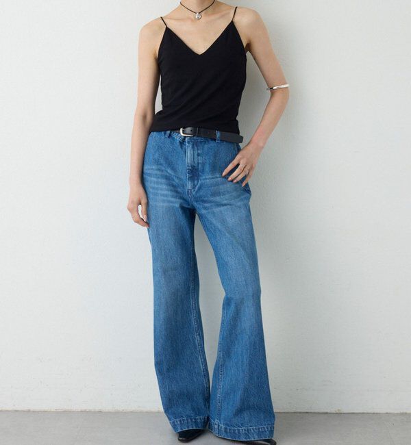  「Vネックベアキャミソール」|Tシャツ・カットソー|ブラック