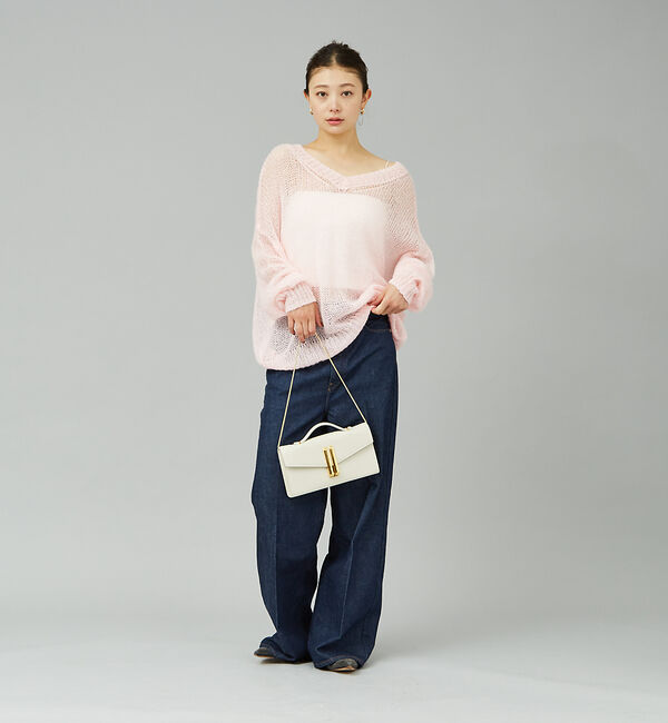 Rouge vif「モヘアライクシアー2WAY ニットプルオーバー」|ニット・セーター|