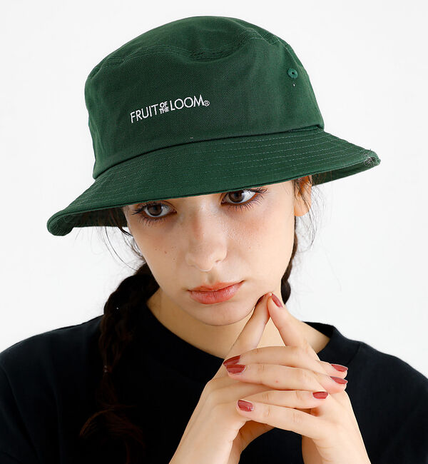 Rouge vif「【FRUIT OF THE LOOM】ロゴバケットハット / LOGO BUCK」|その他|グリーン