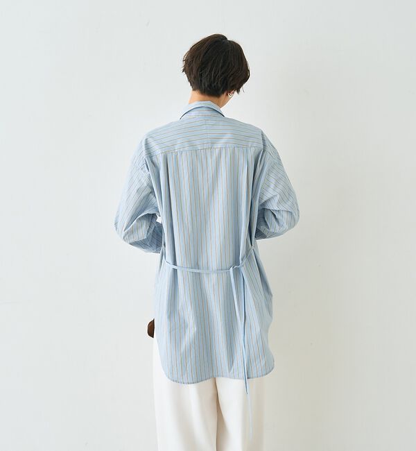 Rouge vif「ストライプメンズライクコットンシャツ」|シャツ・ブラウス|