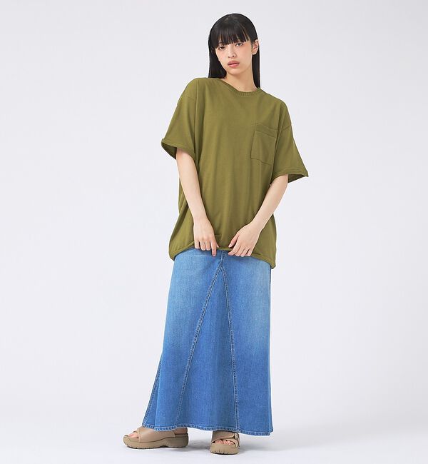 Rouge vif「【Healthy denim/ヘルシーデニム】デニムスカート/Apricot/ア」|スカート|