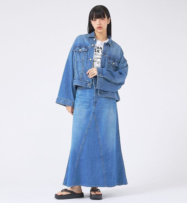 Rouge vif「【Healthy denim/ヘルシーデニム】デニムスカート/Apricot/ア」|スカート|