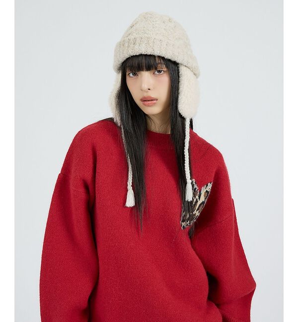 Rouge vif「【RUBEN/ルーベン】ブークレイヤーカバーボア付きワッチキャップ/RUS-84」|その他|