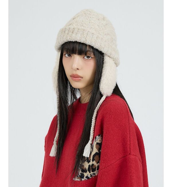 Rouge vif「【RUBEN/ルーベン】ブークレイヤーカバーボア付きワッチキャップ/RUS-84」|その他|