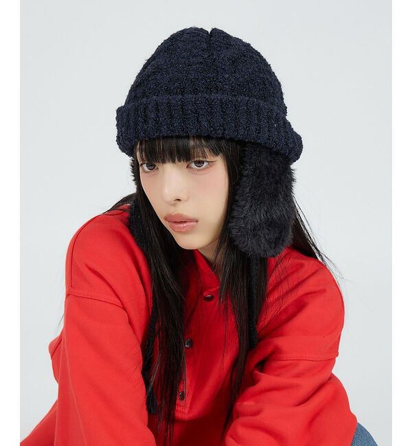 Rouge vif「【RUBEN/ルーベン】ブークレイヤーカバーボア付きワッチキャップ/RUS-84」|その他|