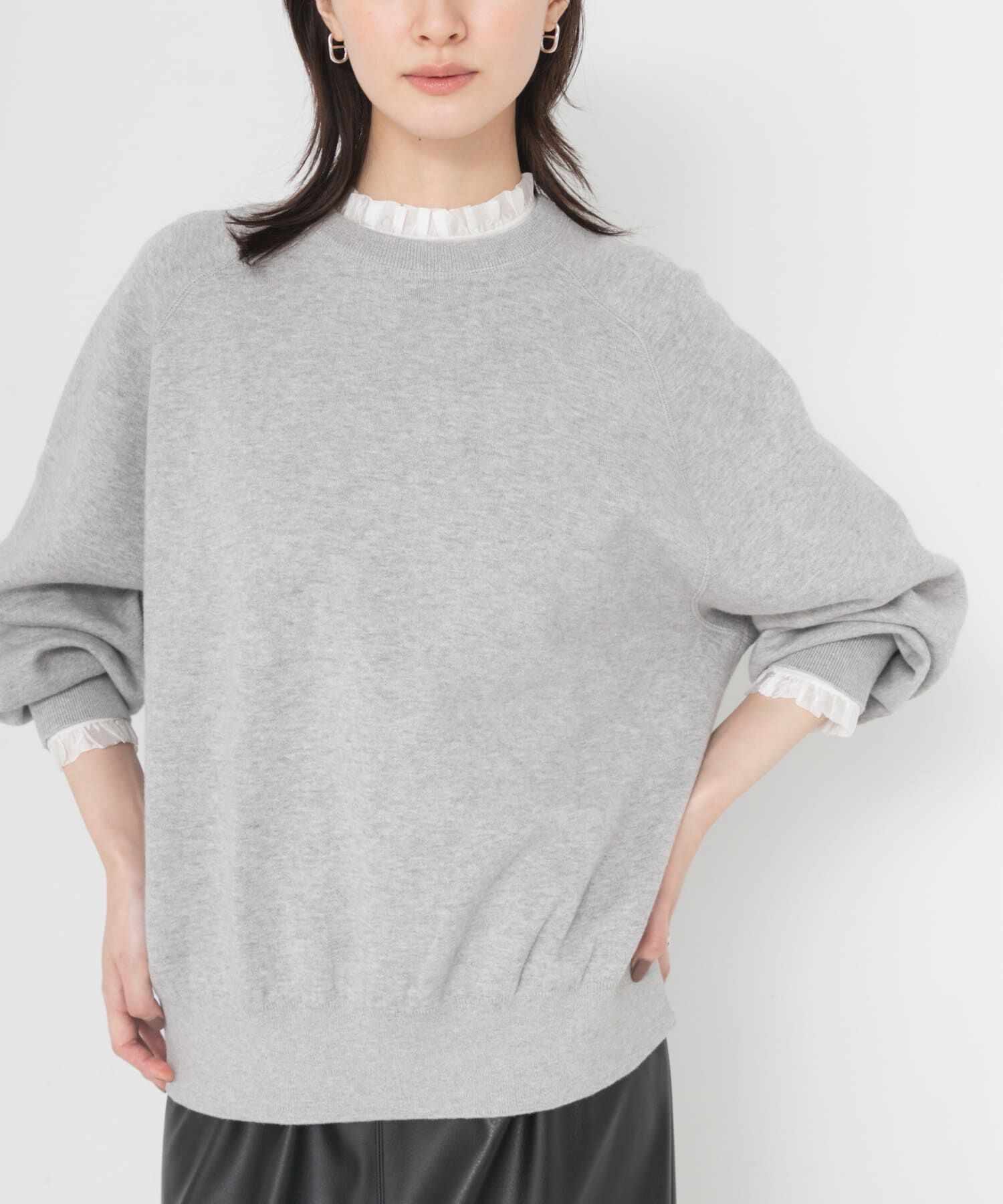 URBAN RESEARCH「フリルデザインシアーカットソー」|Tシャツ・カットソー|