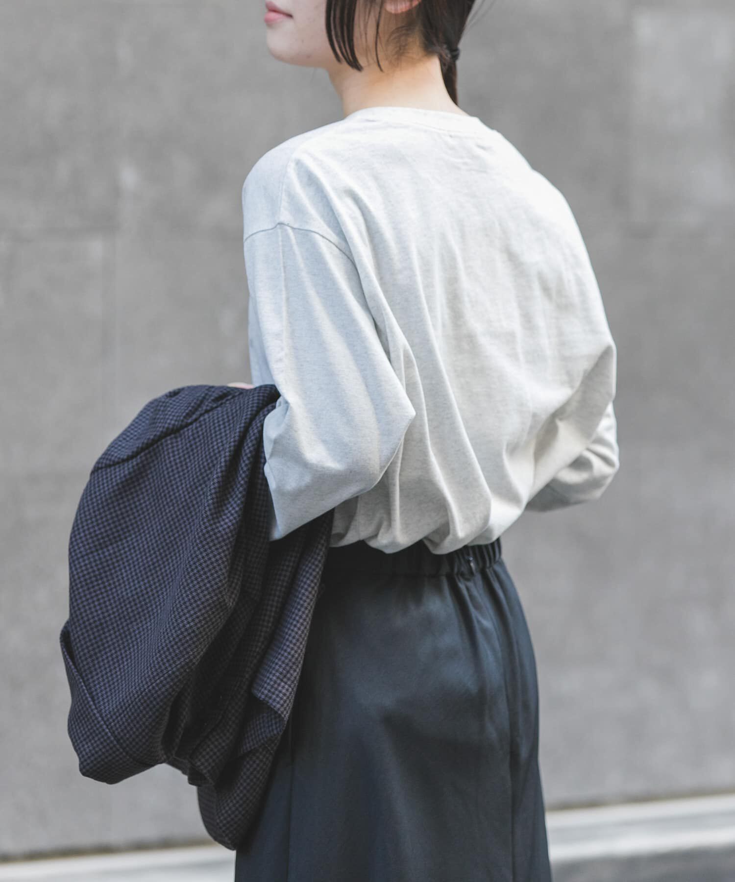 URBAN RESEARCH DOORS「FORK&SPOON　ピグメントプリントロングスリーブTシャツ」|Tシャツ・カットソー|