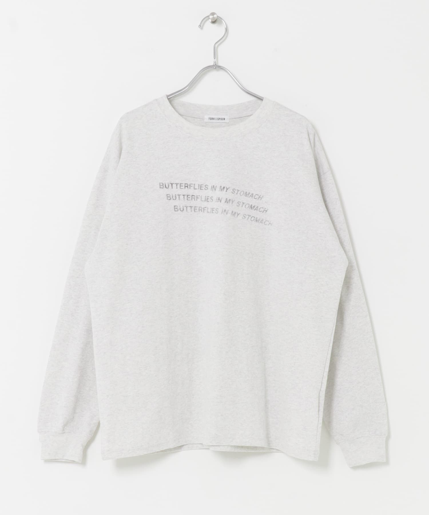 URBAN RESEARCH DOORS「FORK&SPOON　ピグメントプリントロングスリーブTシャツ」|Tシャツ・カットソー|