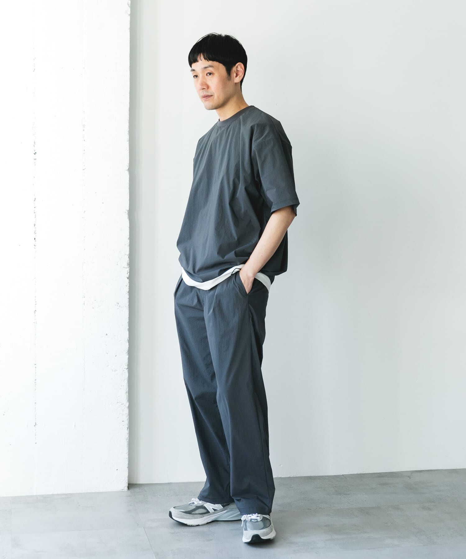 URBAN RESEARCH DOORS「『UVカット/接触冷感/吸水速乾』ストレッチクロス プルオーバー」|Tシャツ・カットソー|