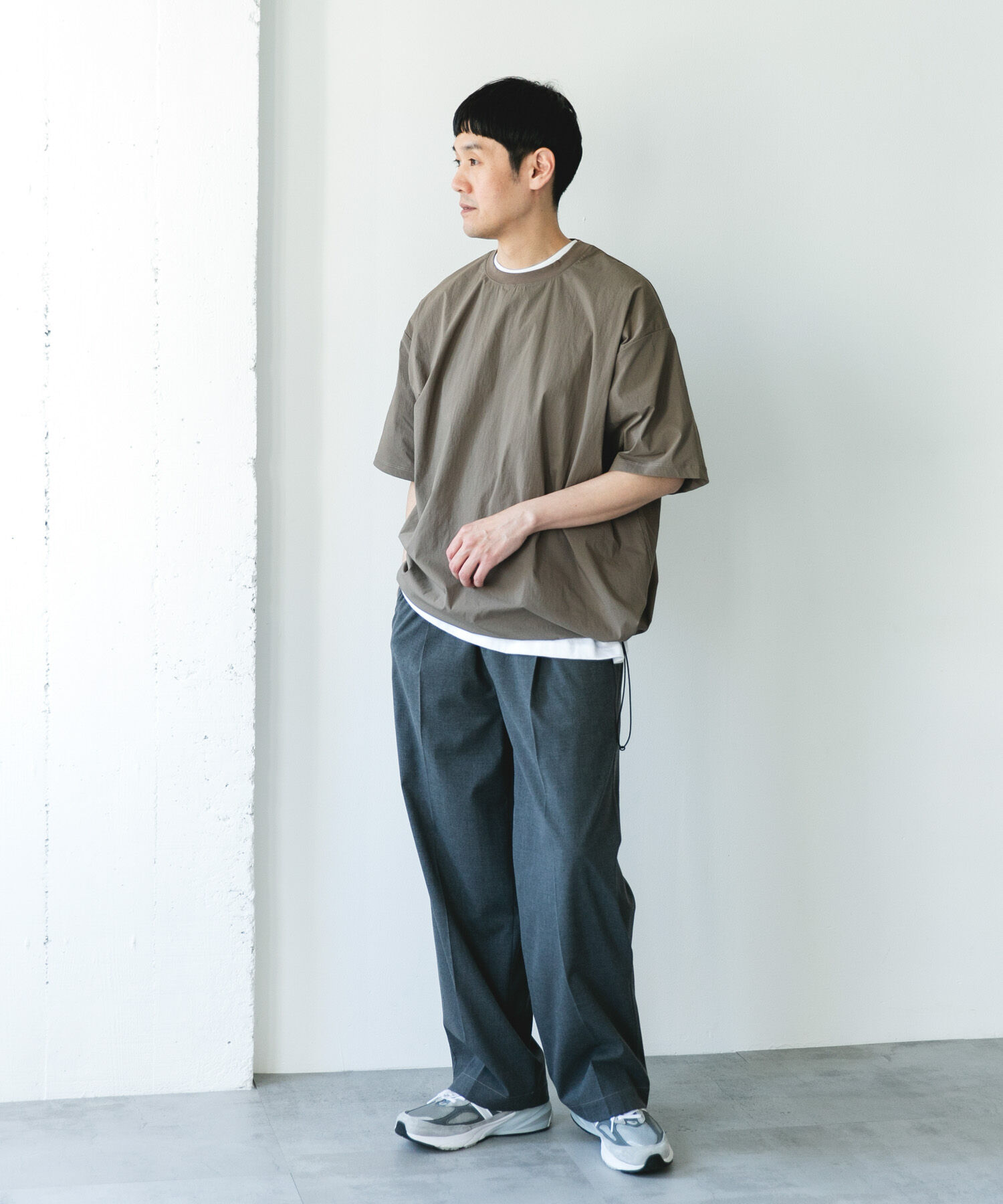 URBAN RESEARCH DOORS「『UVカット/接触冷感/吸水速乾』ストレッチクロス プルオーバー」|Tシャツ・カットソー|