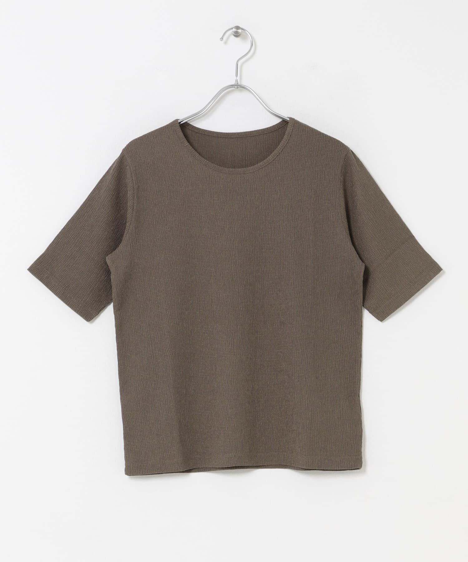 URBAN RESEARCH DOORS「5分袖楊柳カットTシャツ」|Tシャツ・カットソー|