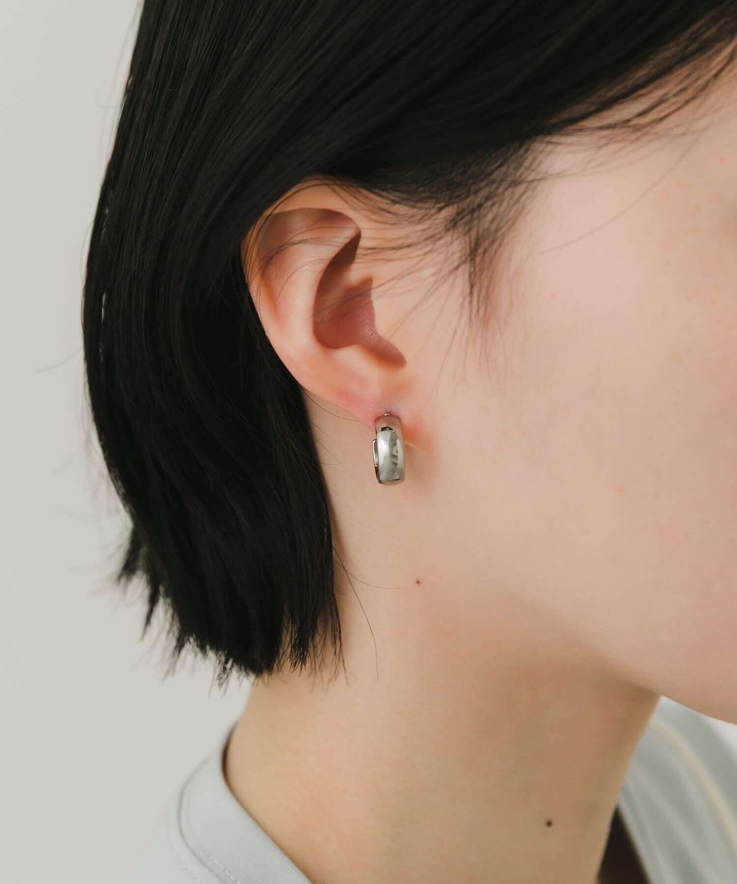 SMELLY「ステンレスフープピアス」|ピアス|