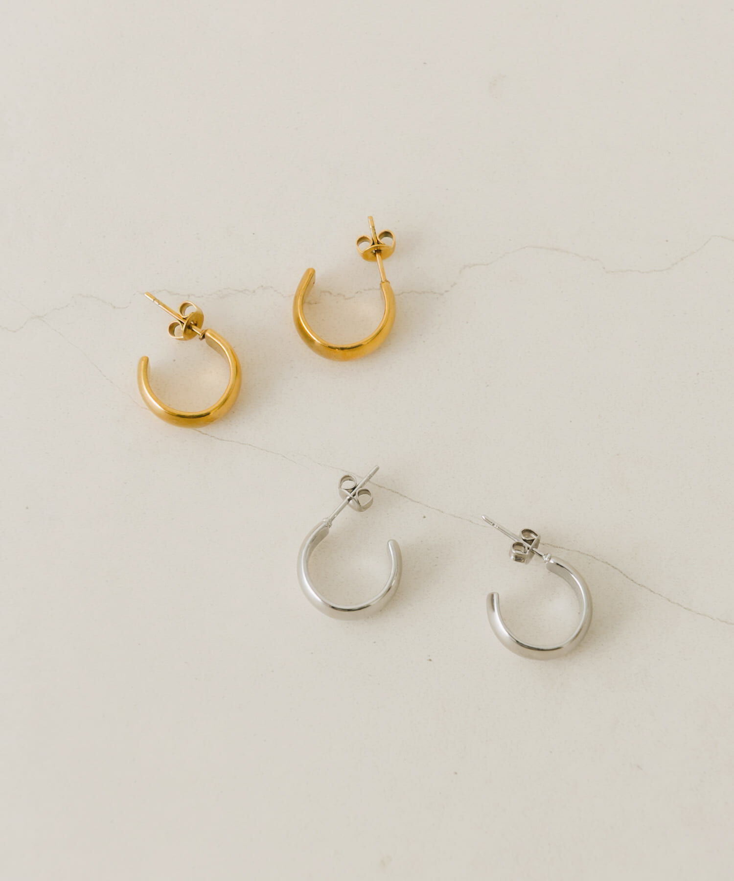 SMELLY「ステンレスフープピアス」|ピアス|