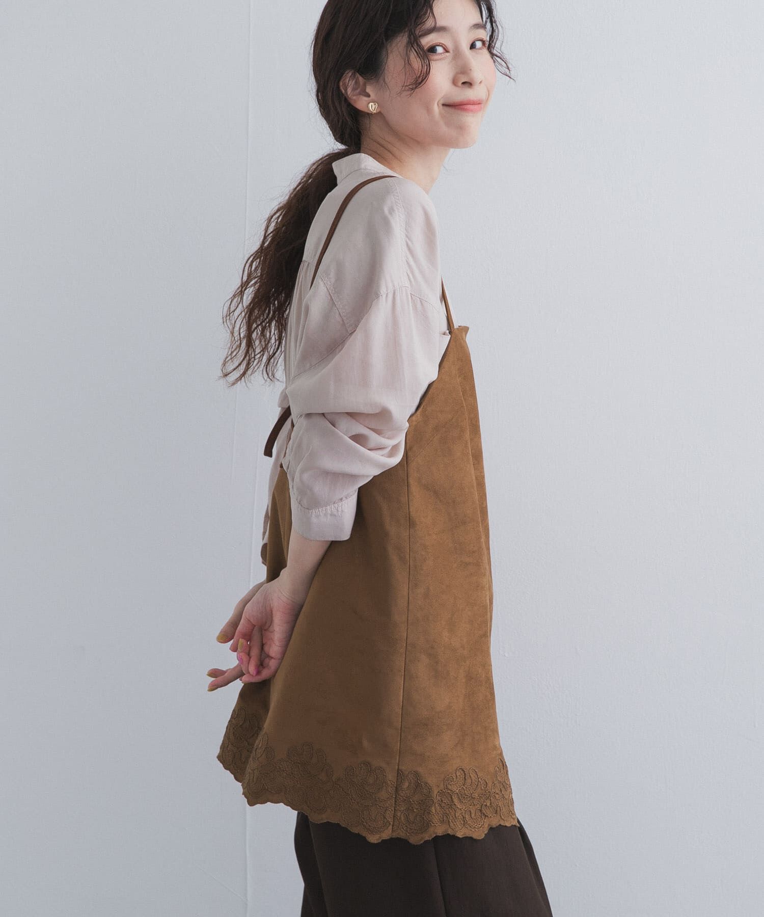 URBAN RESEARCH DOORS「ヘム刺繍スエードライクキャミソール」|その他|