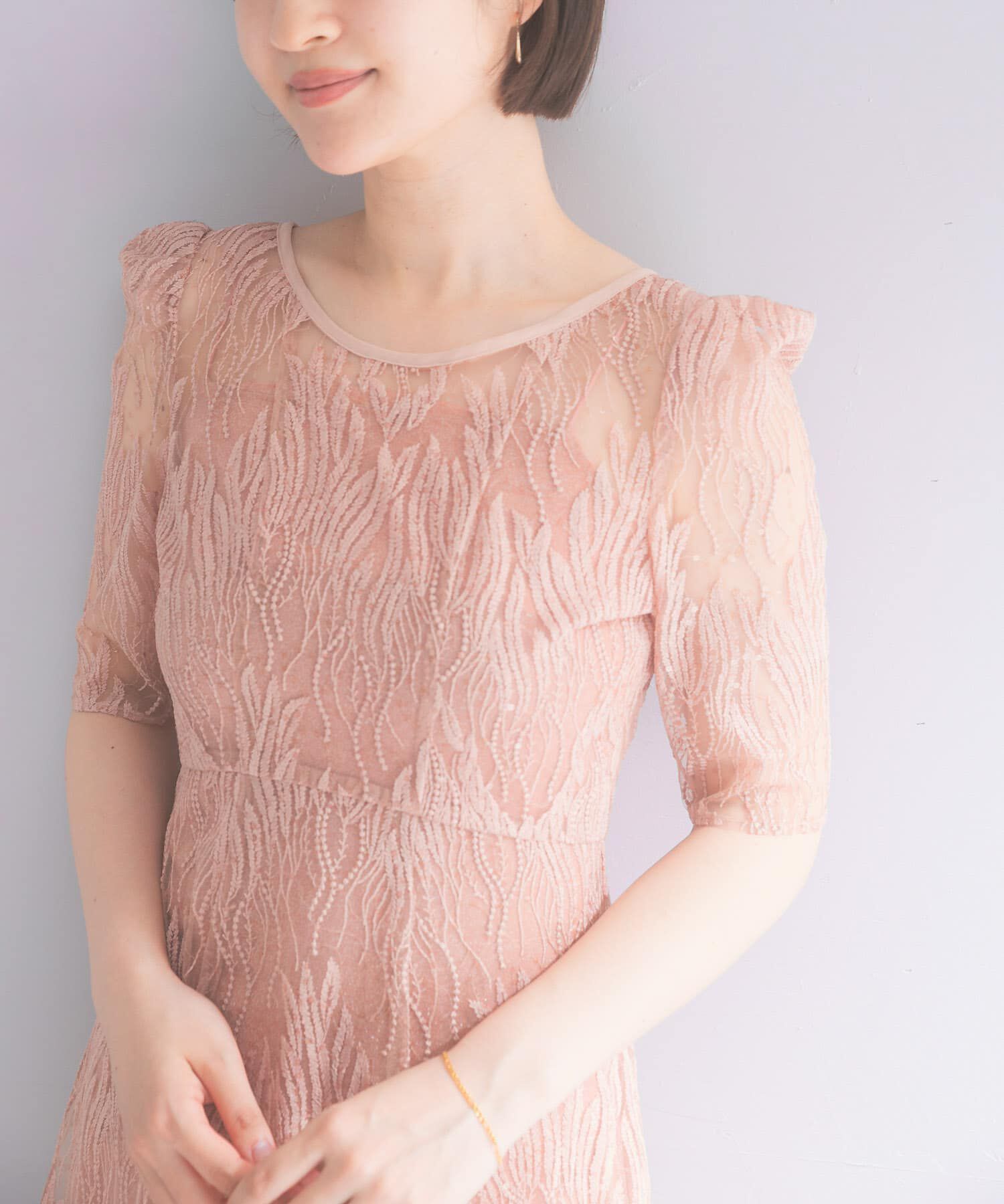 URBAN RESEARCH ROSSO「kaene　スパンコールアネモネドレス」|ワンピース|