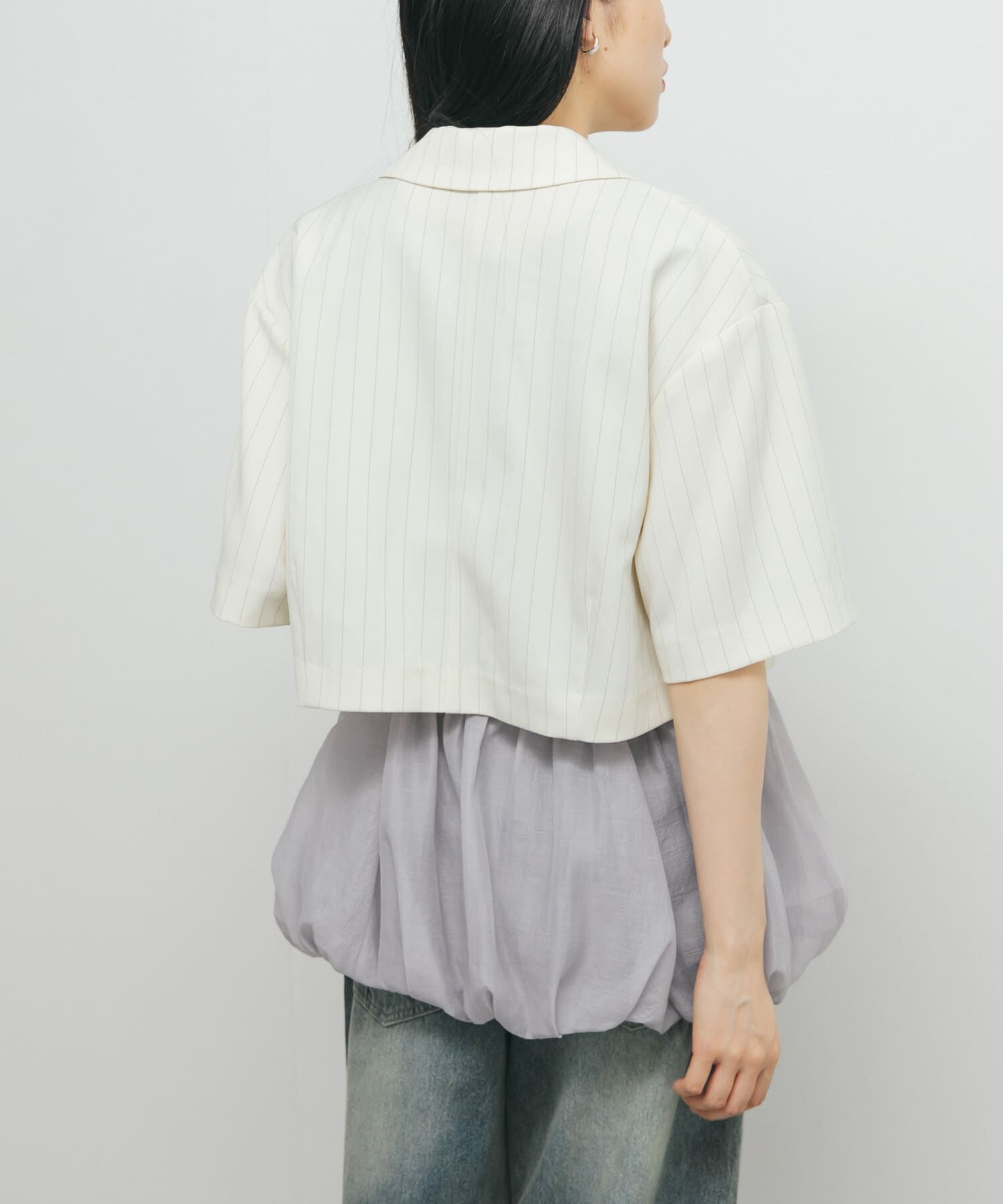  「ストライプショートジャケット」|その他|