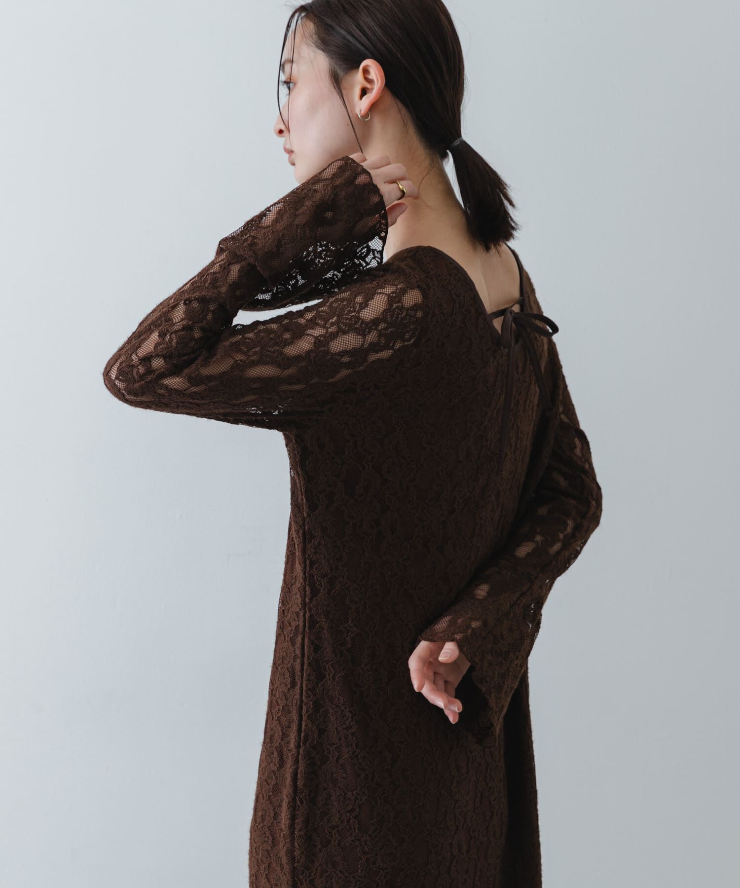 SENSE OF PLACE by URBAN RESEARCH「レースフレアーワンピース」|ワンピース|
