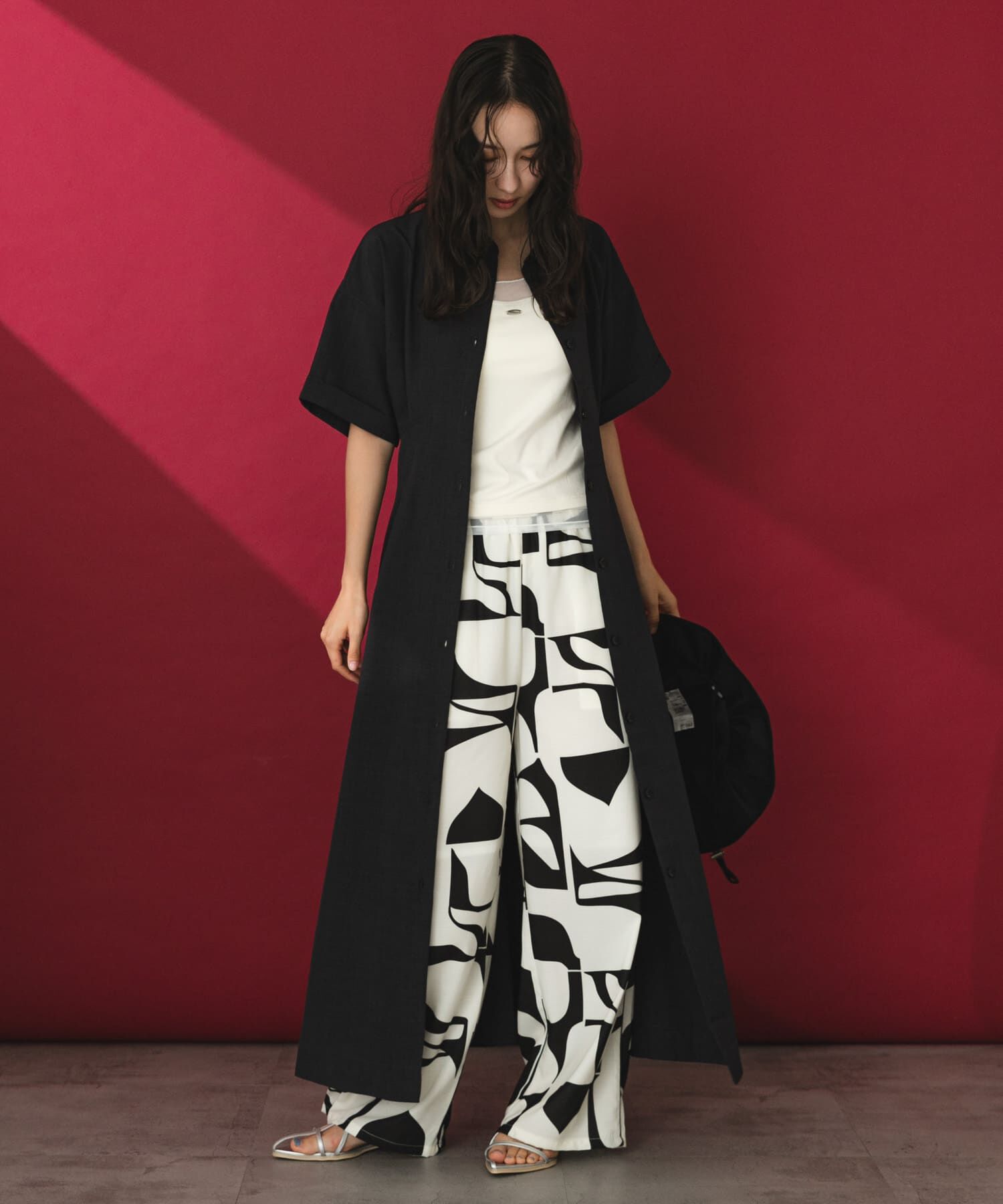 SENSE OF PLACE by URBAN RESEARCH「『UR TECH DRYLUXE』リネンライクワンピース」|ワンピース|