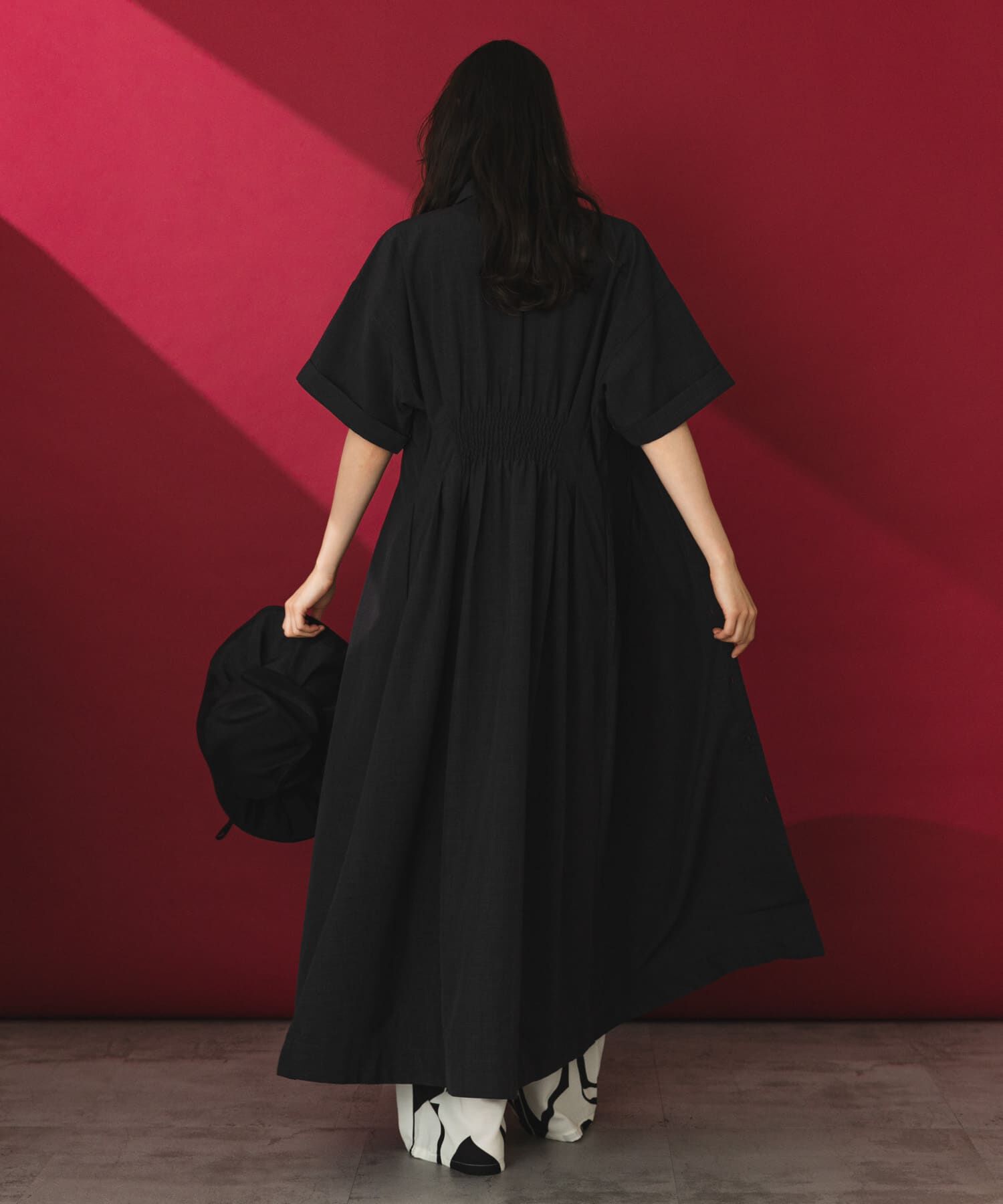 SENSE OF PLACE by URBAN RESEARCH「『UR TECH DRYLUXE』リネンライクワンピース」|ワンピース|