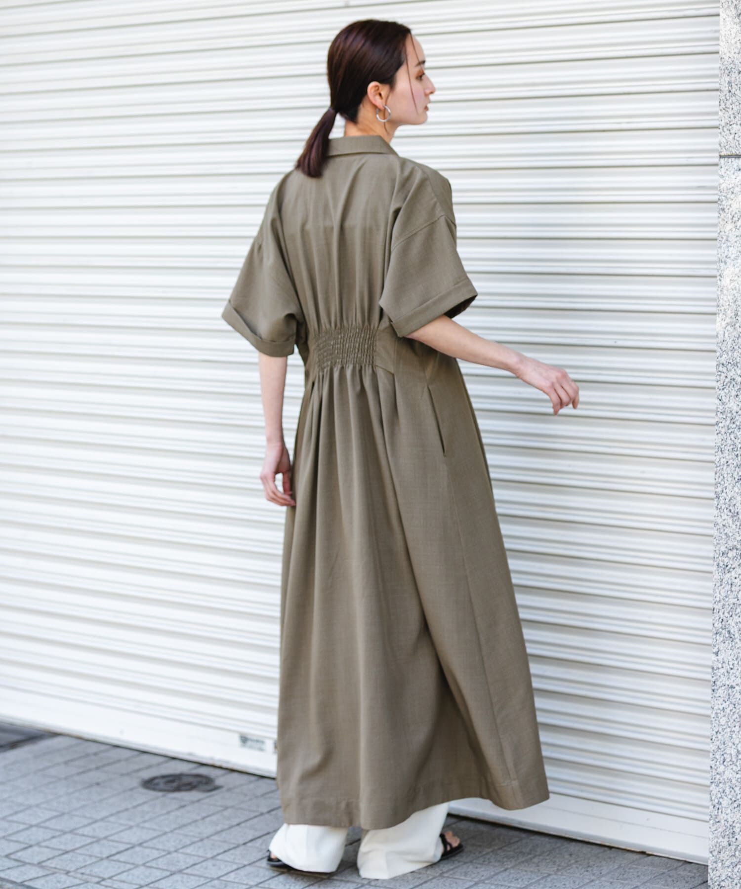 SENSE OF PLACE by URBAN RESEARCH「『UR TECH DRYLUXE』リネンライクワンピース」|ワンピース|
