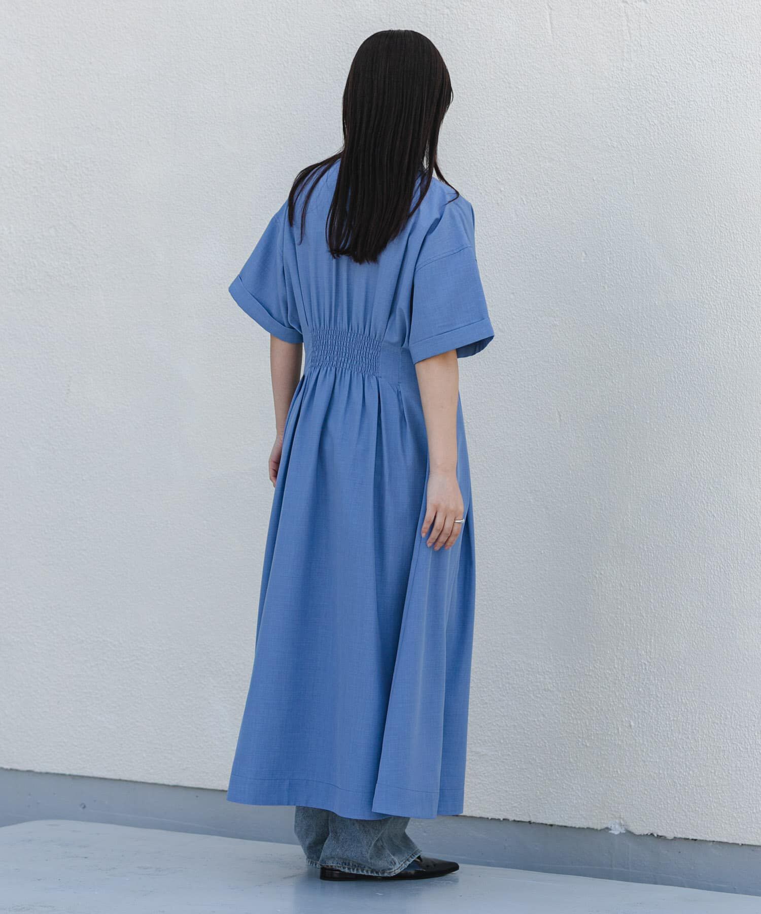 SENSE OF PLACE by URBAN RESEARCH「『UR TECH DRYLUXE』リネンライクワンピース」|ワンピース|
