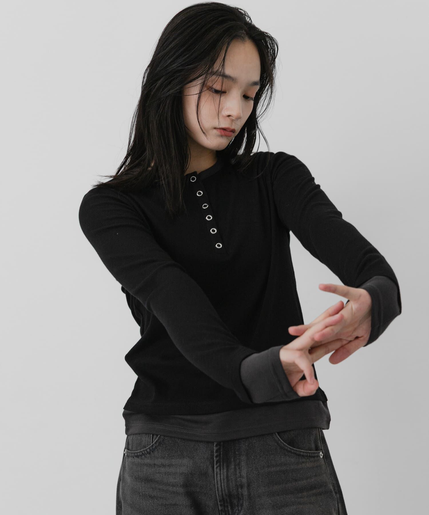 SENSE OF PLACE by URBAN RESEARCH「ヘンリーネックレイヤードトップ」|Tシャツ・カットソー|