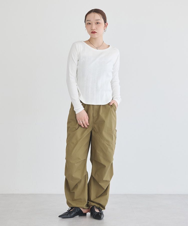 earth music&ecology「ランダムリブプルオーバー」|Tシャツ・カットソー|