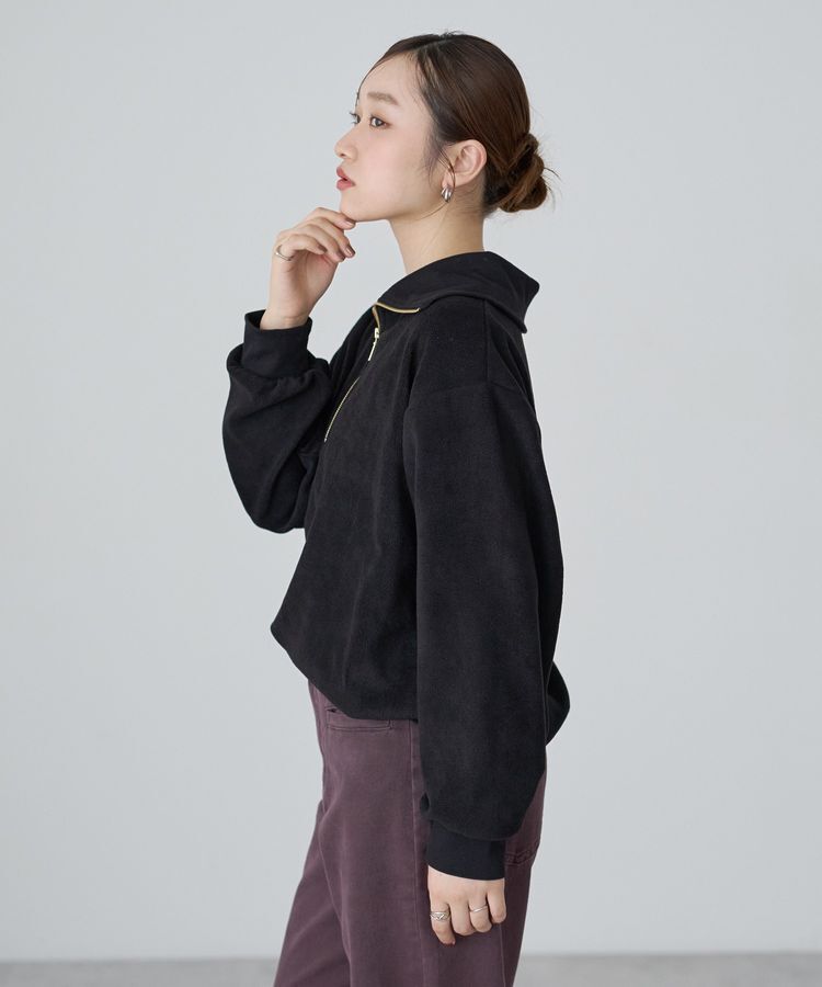 earth music&ecology「スタンドカラーフリーストップス」|Tシャツ・カットソー|