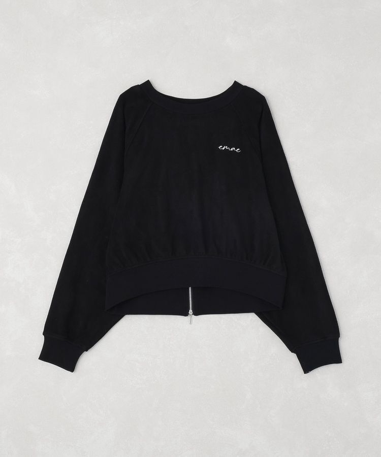 earth music&ecology「クルーネックフリーストップス」|Tシャツ・カットソー|Black