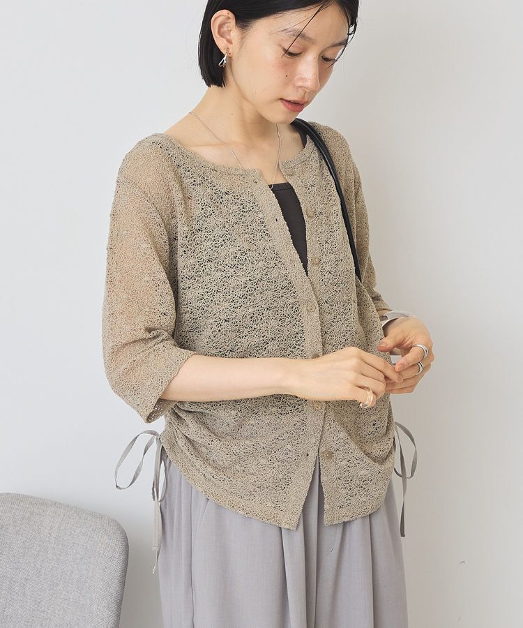 AMERICAN HOLIC「レース5分袖カーディガン」|カーディガン|