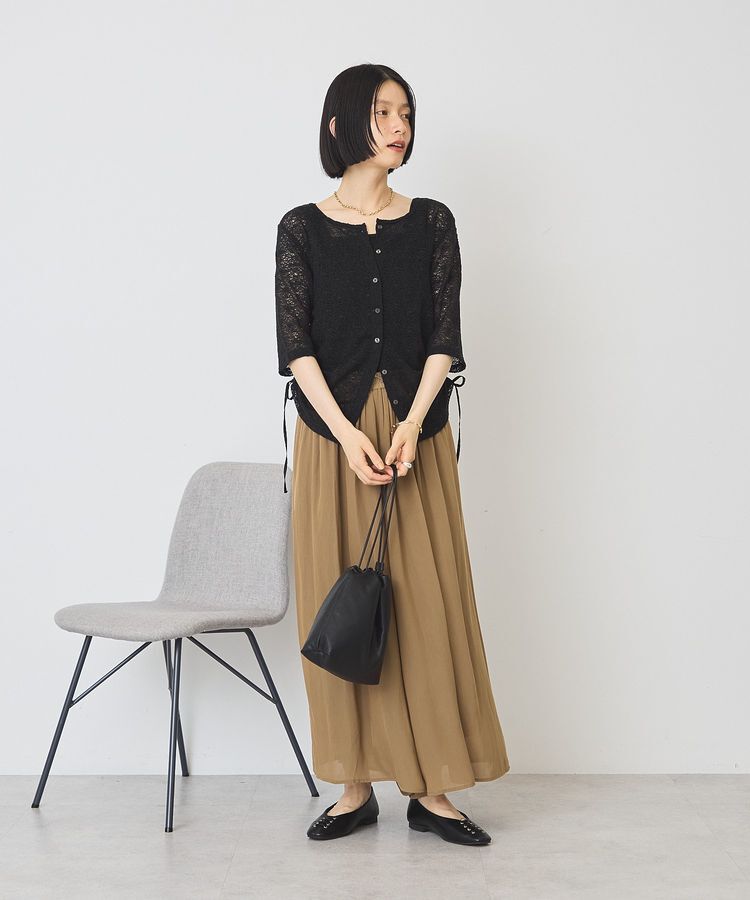 AMERICAN HOLIC「レース5分袖カーディガン」|カーディガン|