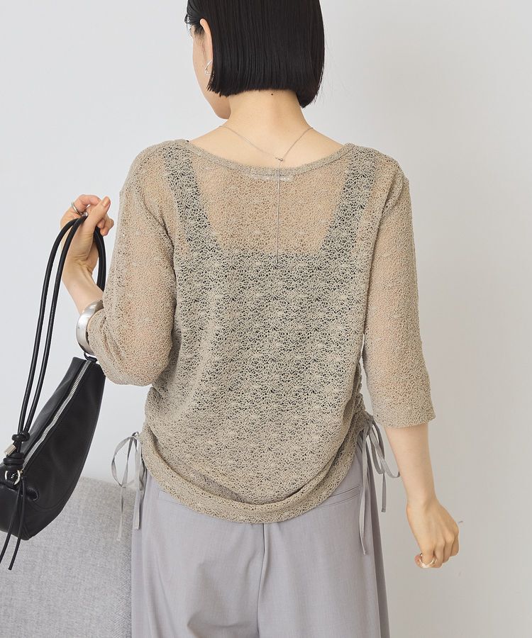 AMERICAN HOLIC「レース5分袖カーディガン」|カーディガン|