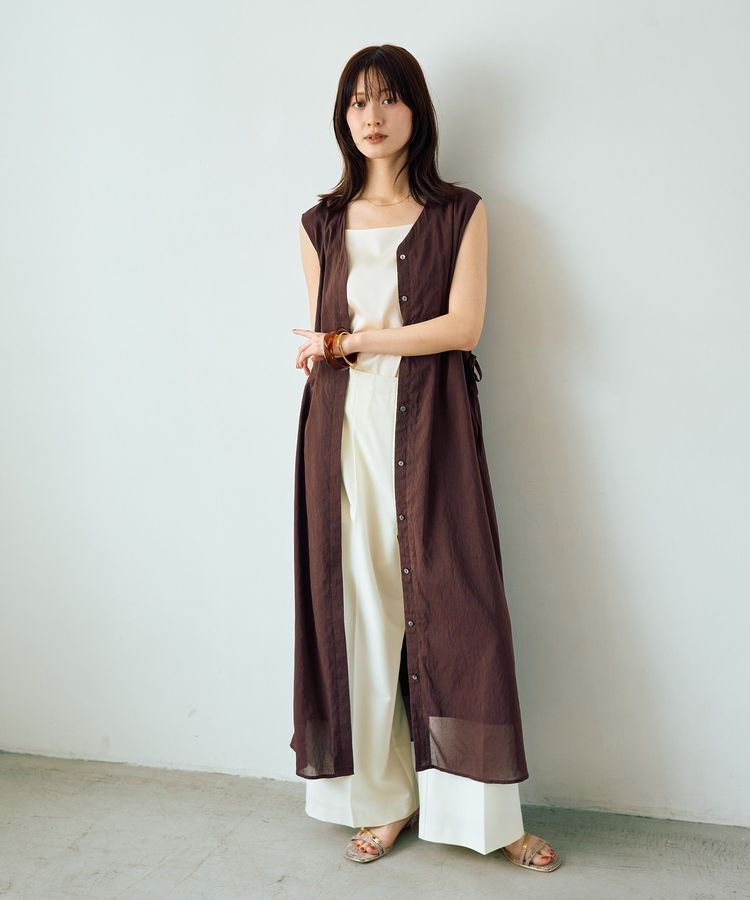 YECCA VECCA「ドライタッチシアードロストワンピース」|ワンピース|