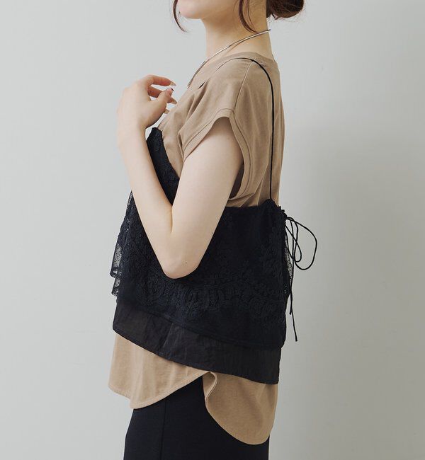 「ドットチュールコード刺繍キャミブラウス」|キャミソール|