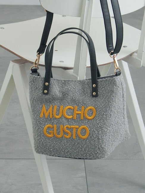 Te chichi「ロゴ刺繍2WAYトートバッグ」|その他|グレー