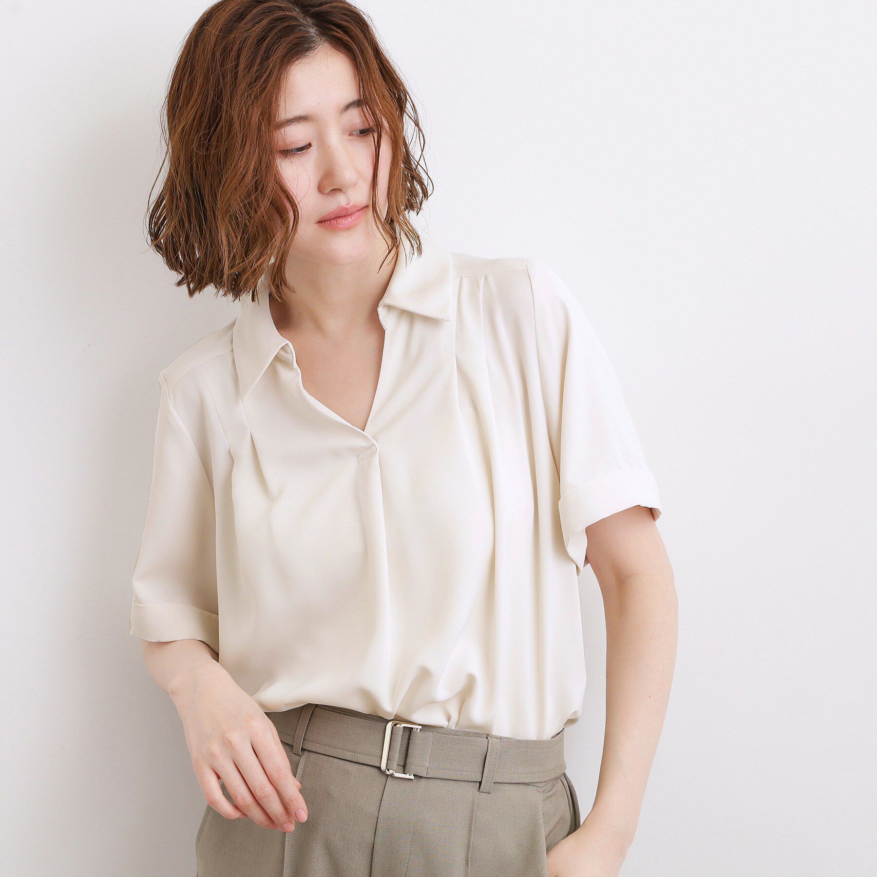 grove「【洗える】チャーム付きマルチWAYボウタイブラウス」|シャツ・ブラウス|