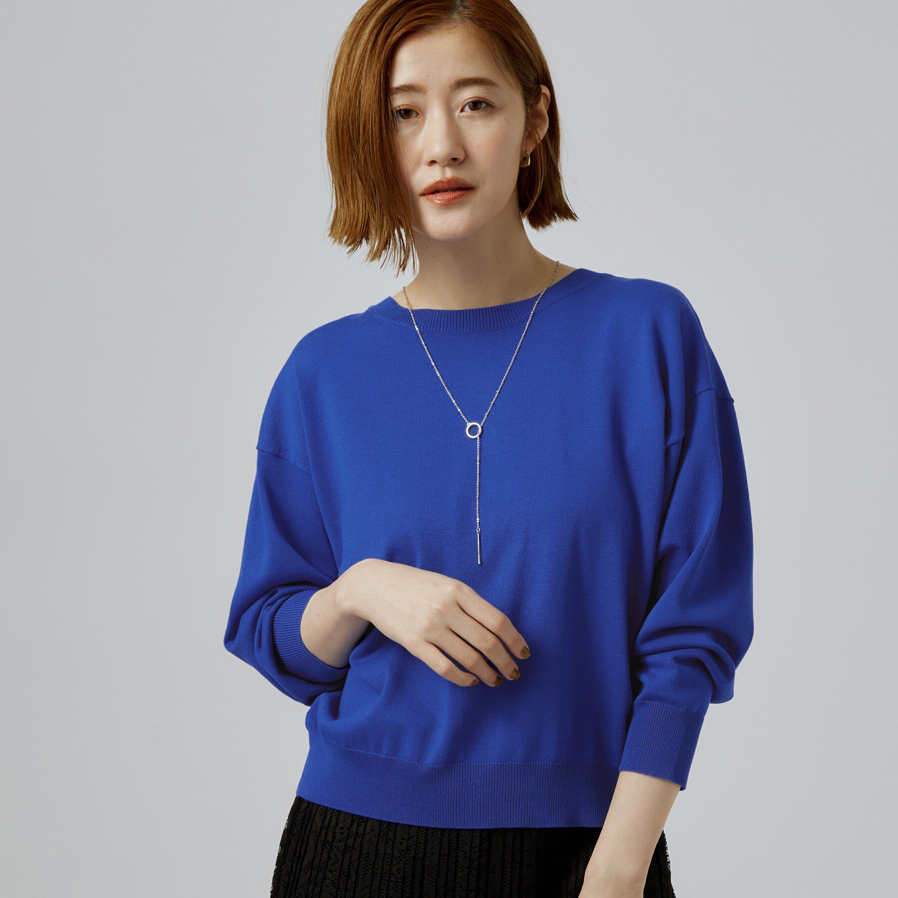 grove「【前後2WAY】さりげなく、上品にきらめく ニットカーディガン」|カーディガン|