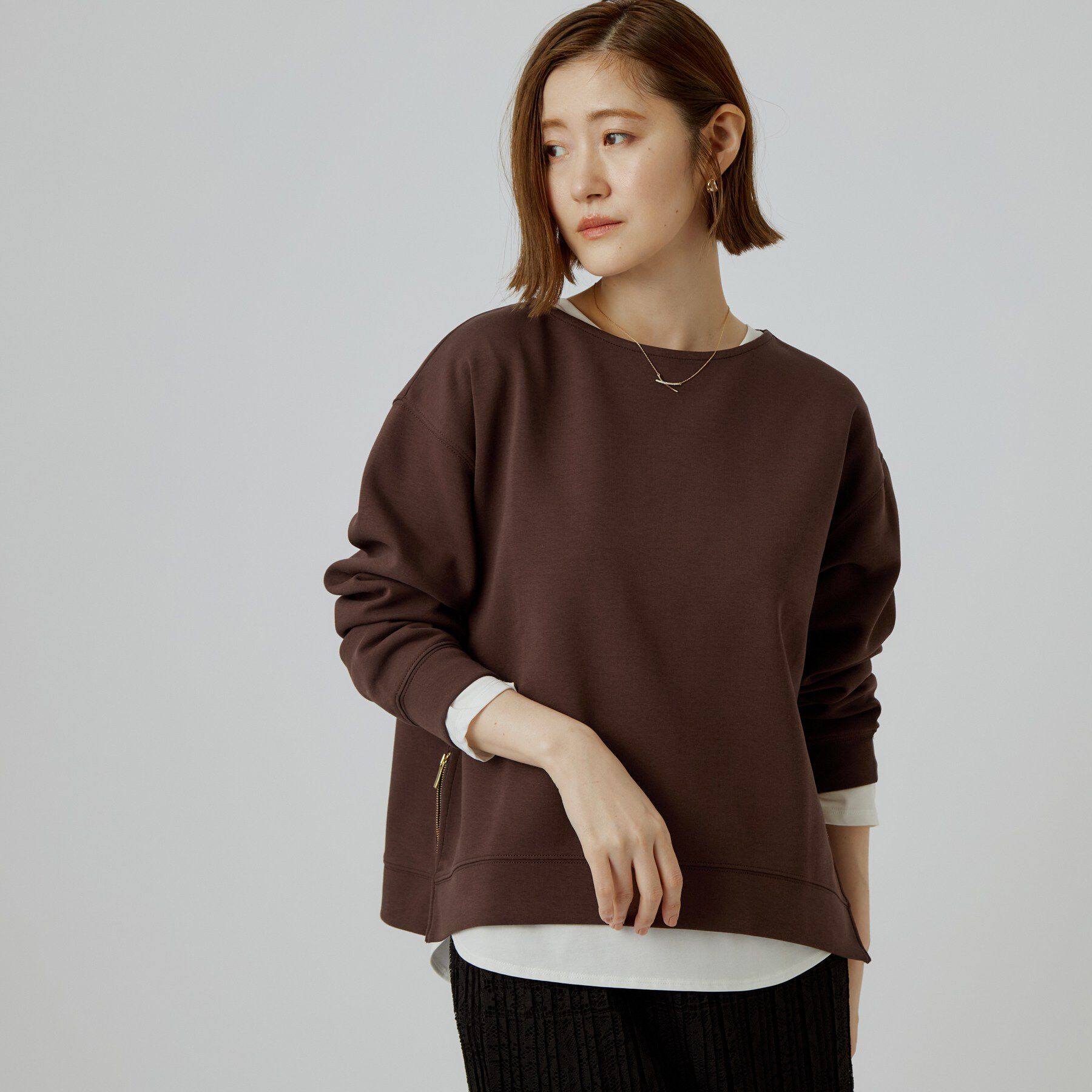 grove「ダンボーサイドジッププルオーバー」|Tシャツ・カットソー|
