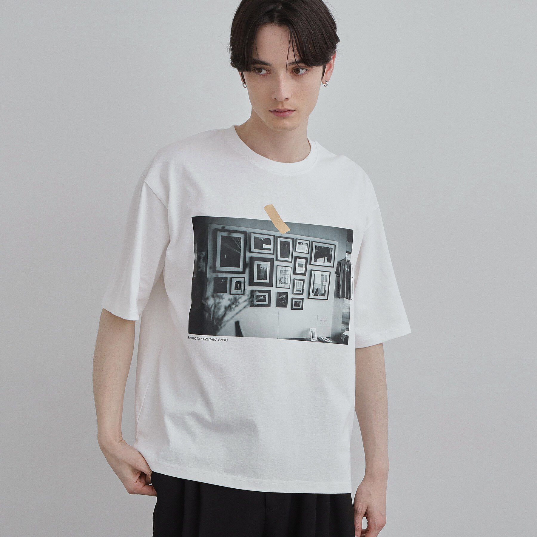 tk.TAKEO KIKUCHI「フォトTシャツ」|Tシャツ・カットソー|ホワイト(101)