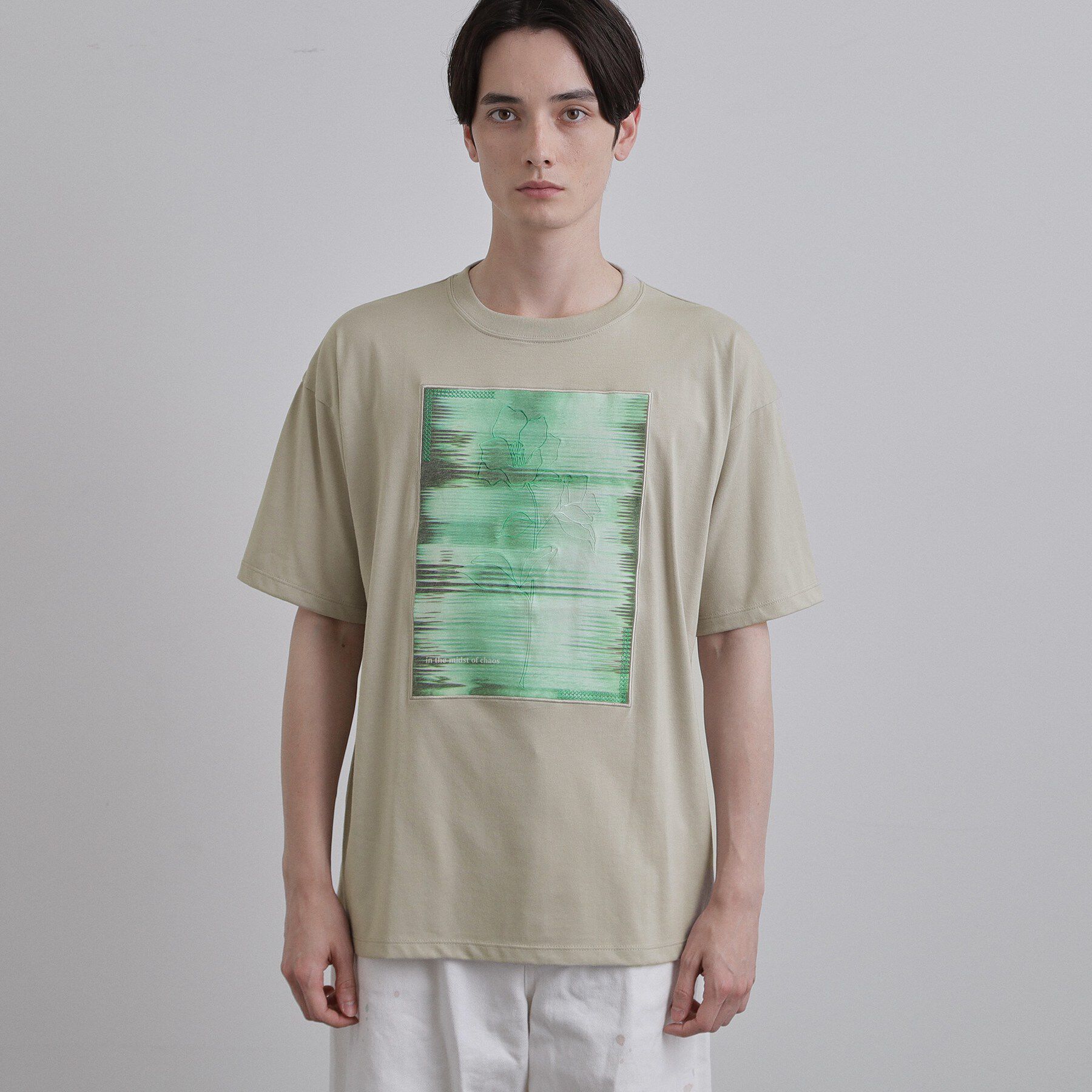 tk.TAKEO KIKUCHI「クロス刺繍フォトTシャツ」|Tシャツ・カットソー|