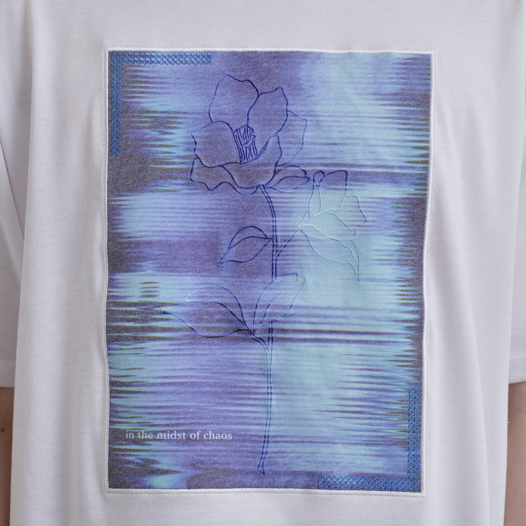 tk.TAKEO KIKUCHI「クロス刺繍フォトTシャツ」|Tシャツ・カットソー|