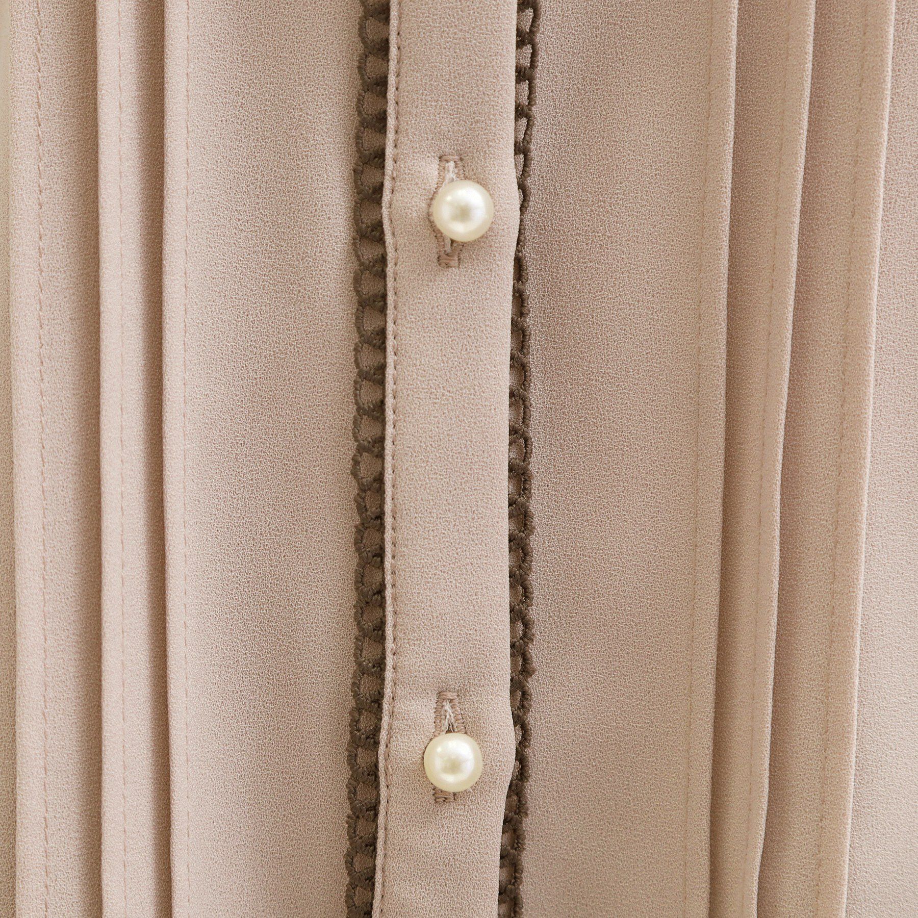 Couture broach「【洗える】ピコレース ピンタックブラウス」|シャツ・ブラウス|