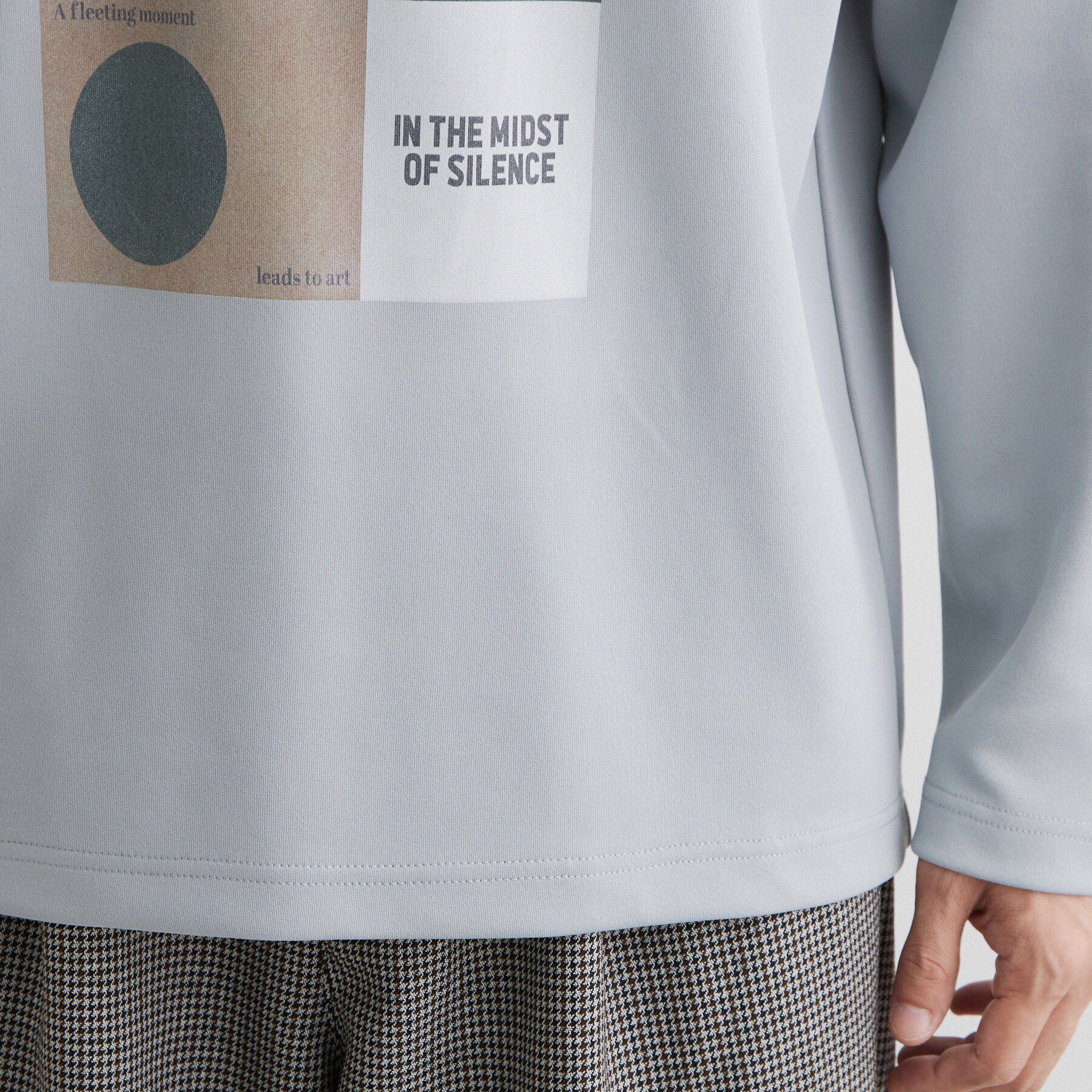 THE SHOP TK「【洗濯機OK】ポンチ長袖フォト長袖Tシャツ」|Tシャツ・カットソー|