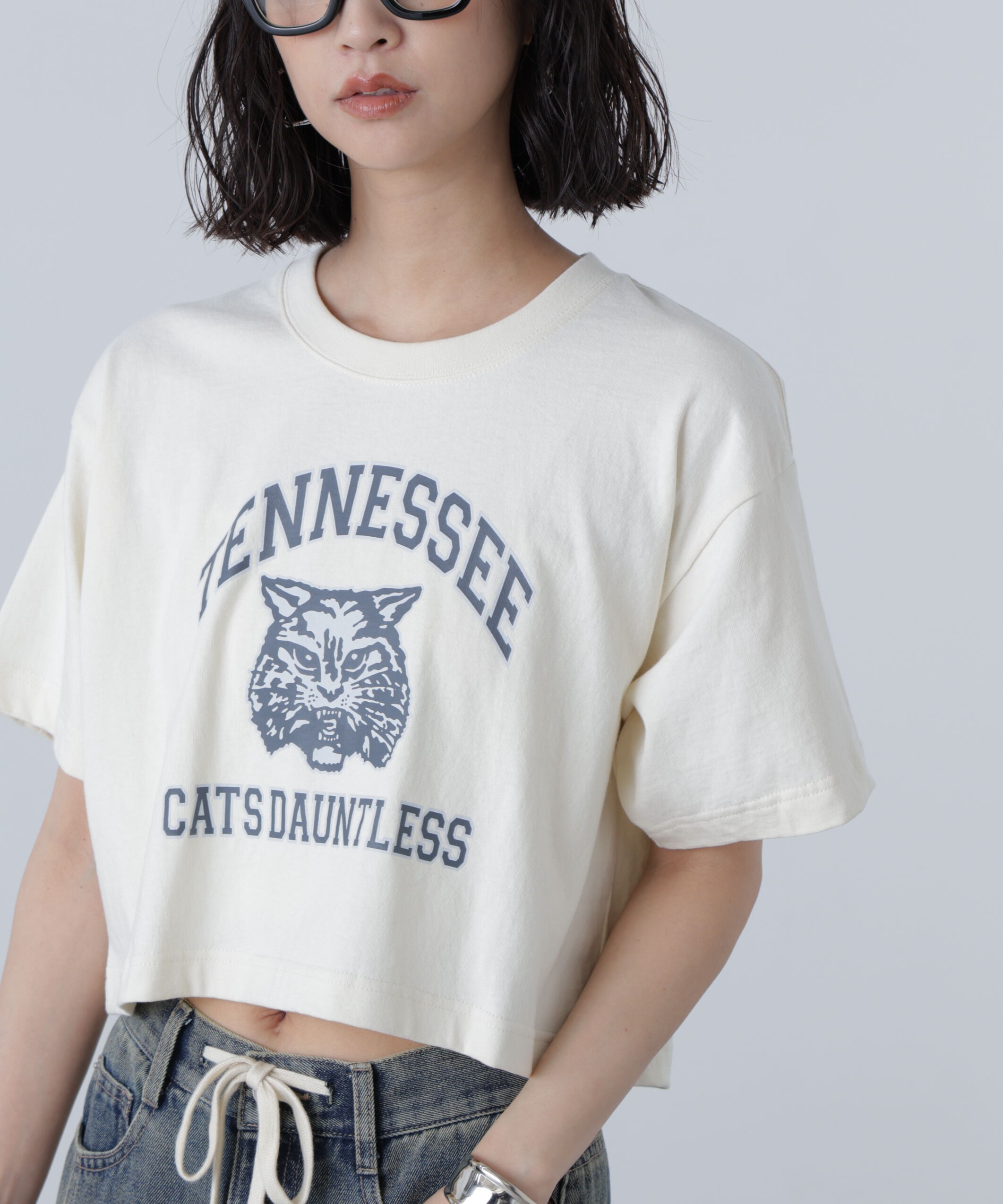  「〈フリーズマート別注〉テネシーリバーショート丈Tシャツ」|Tシャツ・カットソー|