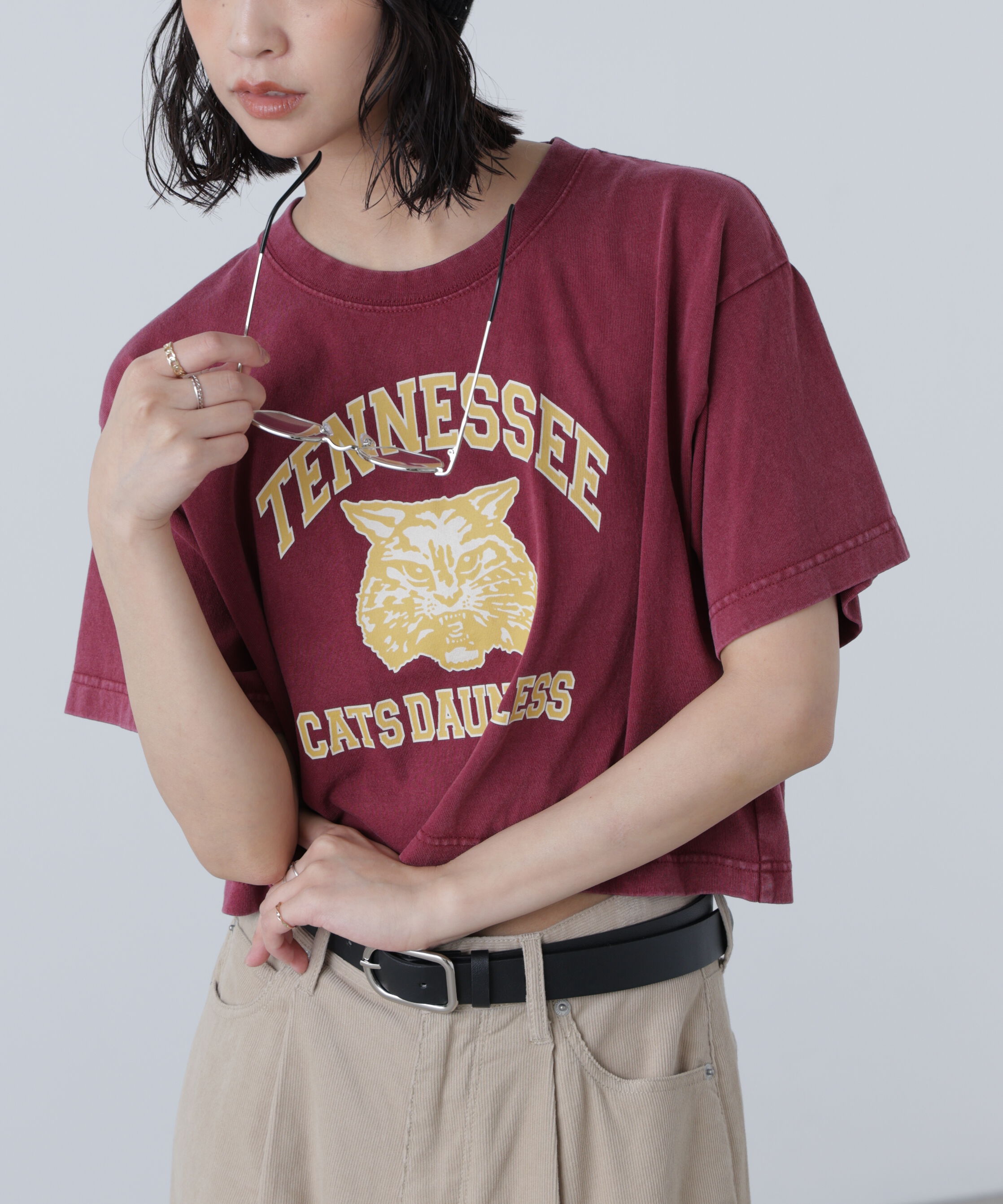  「〈フリーズマート別注〉テネシーリバーショート丈Tシャツ」|Tシャツ・カットソー|