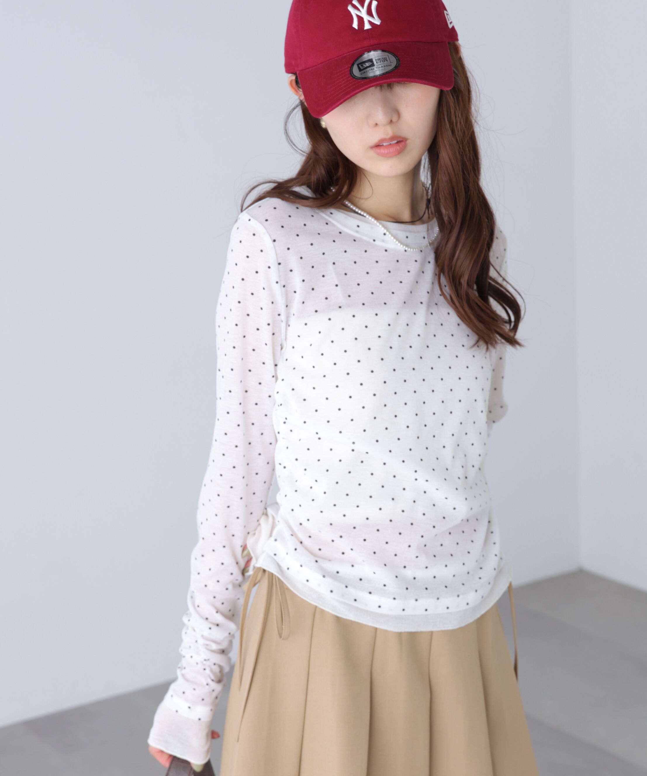  「シアーテレコレイヤード風カットソー」|Tシャツ・カットソー|オフベースド 1