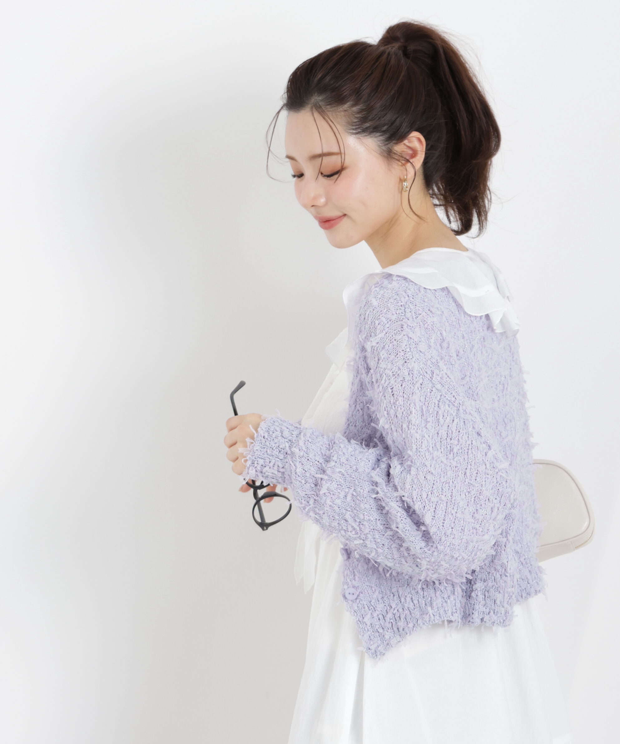 PROPORTION BODY DRESSING「テープヤーンカーディガン　26SS」|カーディガン|