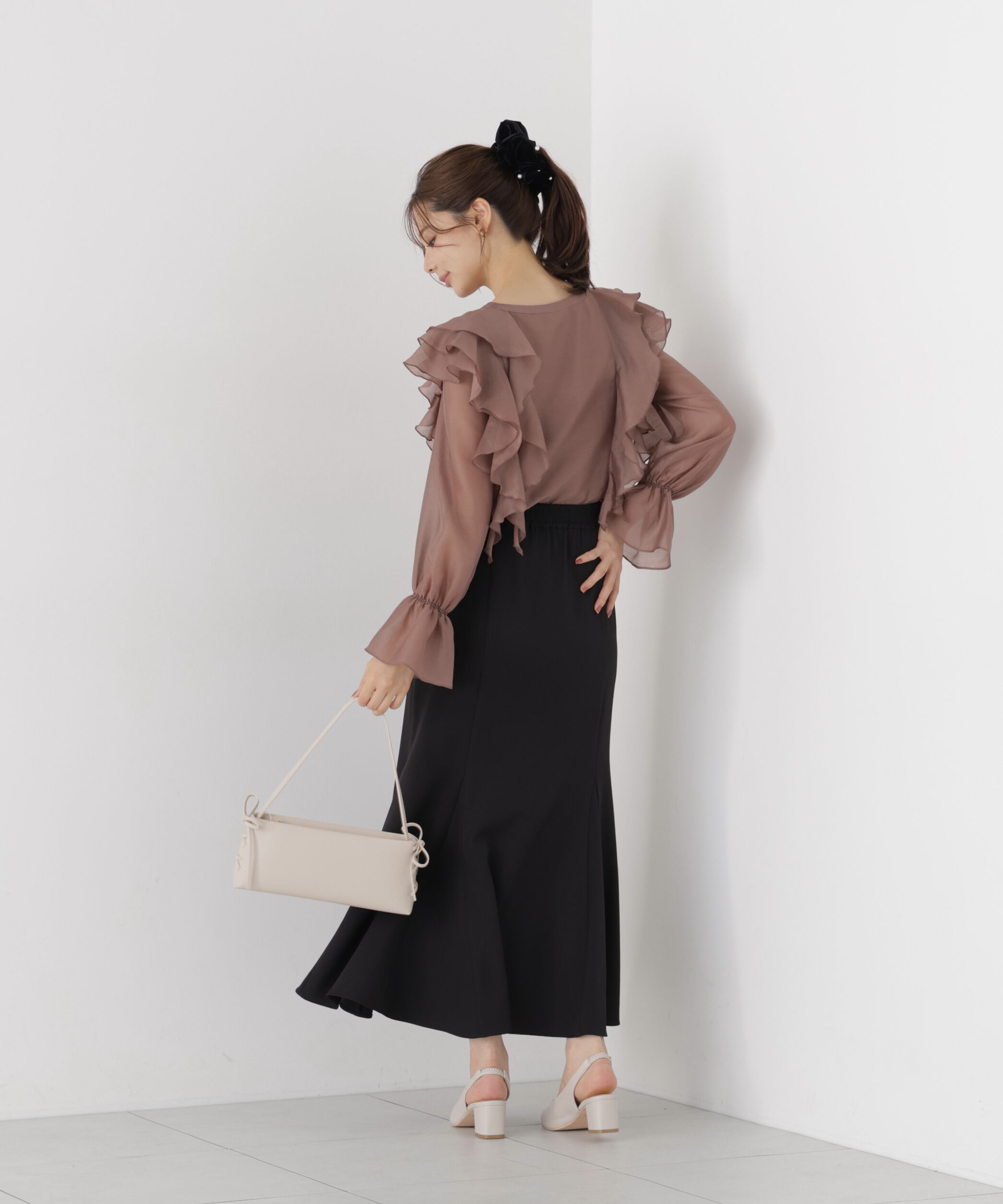 PROPORTION BODY DRESSING「ボリュームラッフルブラウス」|シャツ・ブラウス|