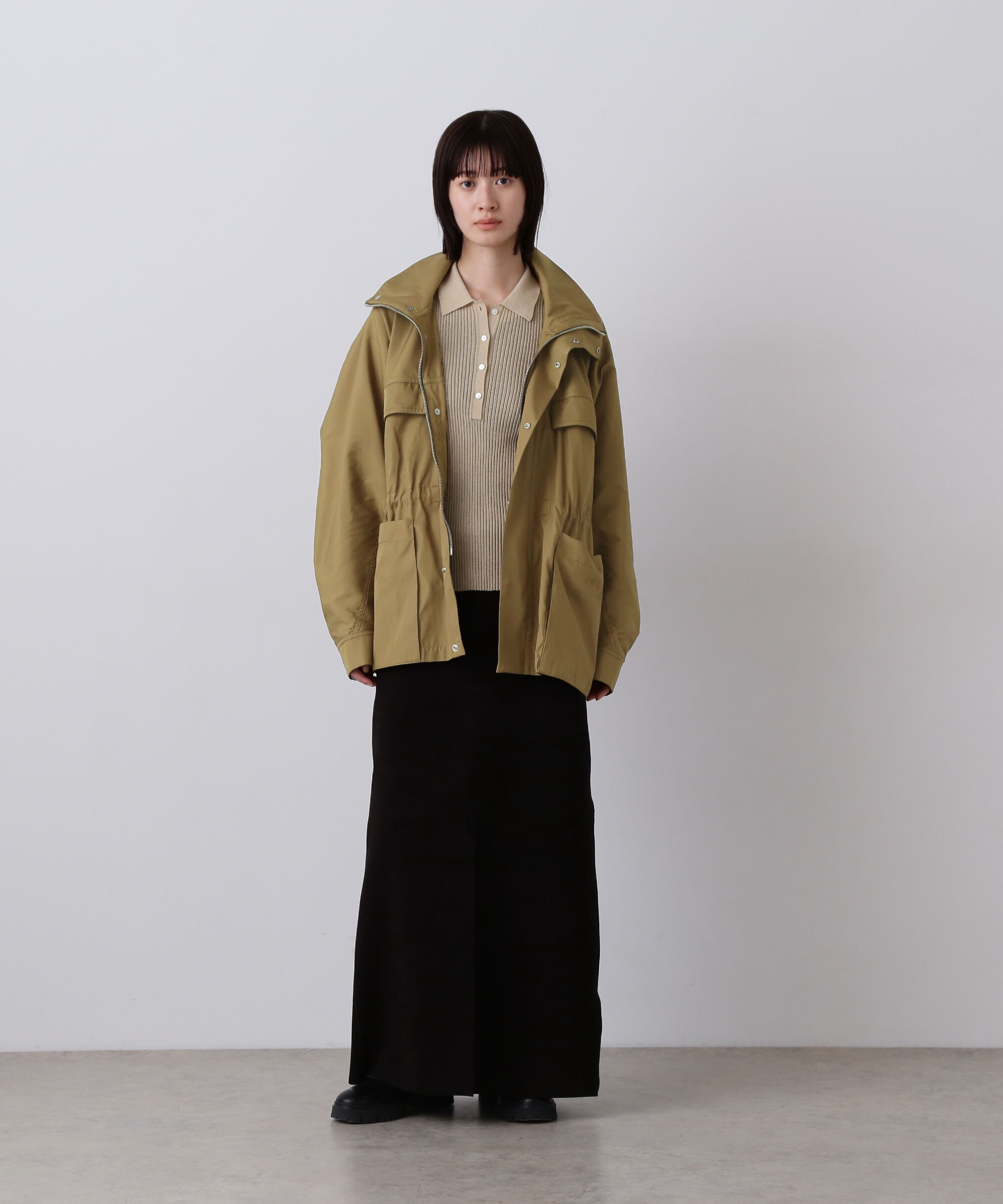 YLEVE 「YLEVE / HIGH COUNT DOUBLE TWILL POLYESTER BLOUSON」|ブルゾン・スタジャン|